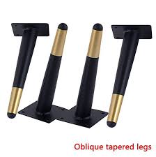 Furniture Legs 200mm Metal Legs For Furniture O33 Heavy Iron Sofa Cupboard Feet Replacement Leg Black Gold Conical Amazon Mobelfusse Schwarzes Gold Haushalt