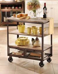 And features a push handle, designed for comfortably moving the unit. Rustic 3 Shelf Rolling Kitchen Cart Kirkland S Kitchen Furniture Kitchen Cart Rolling Kitchen Cart