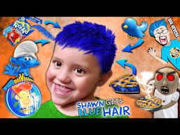 A lot of people are taking the big chop with short cute easy hairstyles. Shawn Gets Blue Hair Song Cool Surprise Funnel Fv Family Vlog Youtube