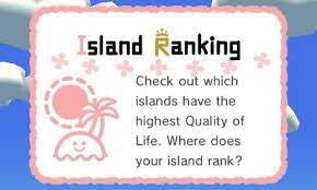 The traveller/explorer who has the best level and the most amount of islands visited. Jeff S Tomodachi Life Blog Entry 48 Island Ranking