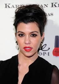 Kourtney Kardashian Casual Tousled Messy Updo Hairstyles Weekly Kourtney mary kardashian (born april 18, 1979) is an american t.v.