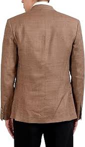 MALO Men's 100% Silk Brown Double Breasted Blazer Sport Coat US 40 IT 50 at  Amazon Men’s Clothing store