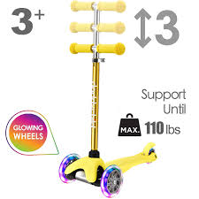 Trottinette à 3 roues pour enfants, trottinette pour tout-petits de 3 à 8  ans, trottinette pour garçons et filles avec roues lumineuses, mini  trottinette pour enfants : Amazon.ca: Sports et Plein air