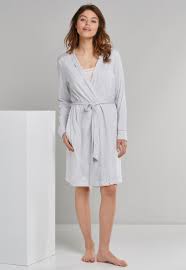 Heathers is a dark comedy directed by michael lehmann. Dressing Gown Modal Lapel Collar Hole Embroidery Heather Gray Mix Relax Schiesser