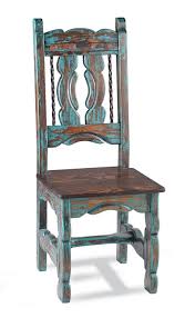 Rustic Blue Dining Chair 3 If Only I Could Find This Somewhere Rustic Furniture Rustic Chair Southwest Decor