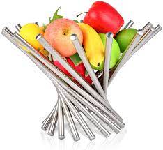 Kitchen accessories fruit vegetables 6 pcs patio sets. Amazon Com Fruit Bowl For Kitchen Counter Large Stainless Steel Rotation Fruit Basket Countertop Fruits Stand Holder Creative Home Decor Bread Vegetable Storage Organizer For Living Dining Room Home Kitchen