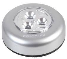 3 Led Push Light Battery Powered Pro Elec Cpc Uk