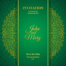 Opening invitation card design opening ceremony invitation card design vector project or for your any business or personal design projects. Vectors Free Download Orante Green Wedding Invitation Cards Design Vector 02