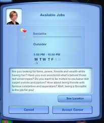 Mod The Sims The Socialite Career Sims 3 Sims Sims 3 Mods