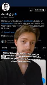 whenever Derek drops a thread, I drop what I'm doing #fashiontiktok  #menswear #twittermenswearguy #derekguy #vintagefashion #classicstyle  #mensfashion #suittok #tailoring #greenscreen