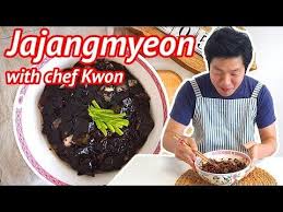 Jajangmyeon Is A Chinese Korean Black Bean Noodle Dish That S A Popular Delivery Food In South Korea Learn How To Make I Black Bean Noodles Food Noodle Dishes