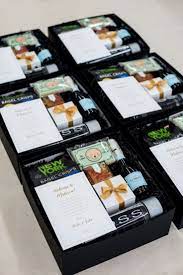 Wedding Welcome Gifts New York City Inspired Black Gift Boxes Welcome Wedding Guests With Nyc Snacks Wedding Welcome Gifts Welcome Gifts Wedding Gift Boxes