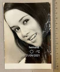 1970's 湯蘭花 照片 Taiwan Chinese actress Tom Lan Hua studio photo signed!!  autograph