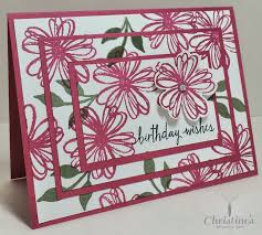 The designs are unique, created by our. Christine S Stamping Spot Flower Cards Cards Handmade Stampin Up Cards