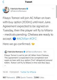 Fabrizio romano was just 18 years of age when he broke his first bit of transfer news. Chelsea Fans On Twitter Attack Lampard And The Club Over Latest News On Fikayo Tomori Justnaija