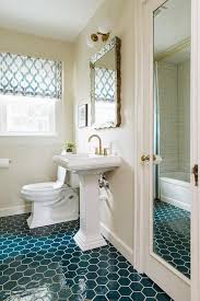 Enjoy free shipping on most stuff, even big stuff. Peacock Blue Hexagon Tiles Transitional Bathroom