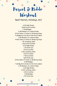 Indoor Workout You Can Do With Your Kids Karen Nicholas Training Indoor Workout Exercise For Kids Alphabet Workout
