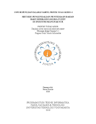 Contoh halaman judul proposal tesis 2. Doc Contoh Penulisan Halaman Sampul Proyek Tugas Akhir S 1 Metode Pengendalian Penyediaan Bahan Baku Berbasis Logika Fuzzy Di Industri Manufaktur Trisnanto Trisnanto Academia Edu