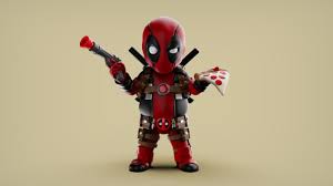 Knuckle printable 3d model with deadpool logothe pack has 3 models with different sizes: Chubby Deadpool 3d Print Model Cgtrader