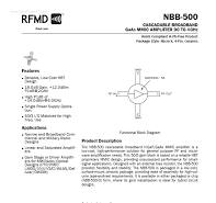 RFMD NBB-300-T1 GaAs MMIC Amplifier - DC To 12 GHz Broadband Cascadable Amplifier NEW