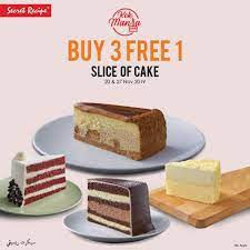 Pozrieť všetky recenzie (63) lokality secret recipe. Secret Recipe Buy 3 Slices Of Cake And Get 1 Free Every Wednesday This 20 27 November 2019
