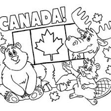 Includes images of baby animals, flowers, rain showers, and more. Canadian Animals On National Canada Day Coloring Pages Kids Play Color
