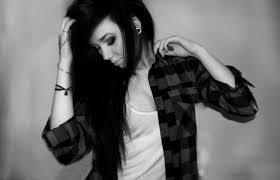 Emo hairstyles for guys different hairstyles cute hairstyles braided hairstyles piercing tattoo piercings cute scene hair emo scene hair medium hair styles. Black And White Emo Emo Girl Flanell Plaid Shirt Plugs Inspiring Picture On Favim Com