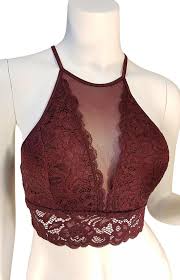 bozzolo burgundy bralette tank top cami size 4 s