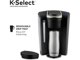 A bonus 6 count k cup pod variety pack, one water filter handle, and one filter to help ensure your beverages taste their absolute best brews multiple k cup pod sizes: Keurig K Select Coffee Maker Single Serve K Cup Pod Coffee Brewer Matte Black Stacksocial