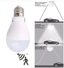 Amazon Hot Selling Smart Motion Sensor Light Bulb 7w 6000k E27 For Corridor Hallway Yard Stairwells Motion Sensor Lights Light Bulb Bulb