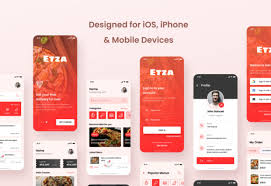 Free for personal and commercial use. Pizza Order Ios App Design Template Graphic By Peterdraw Creative Fabrica