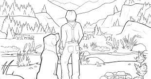They are gazing across the valley to the distant mountains and blue skies. Free Printable Call Of The Wild Coloring Page Mama Likes This