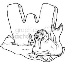 Thanks for watching our channel. Black And White Letter W With A Walrus Alphabet Coloring Pages Alphabet Coloring Coloring Pages