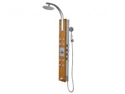 Colonne De Douche Hydromassante Thermostatique Bambou 29 165cm Colonne De Douche Douche Balneo Douche Hydromassante