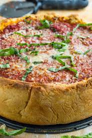 Deep Dish Pizza Recipe Deep Dish Pizza Recipe Chicago Style Deep Dish Pizza Deep Dish Pizza