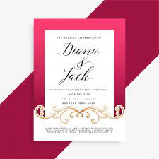 Our selection of invites features designs for bridal showers, baby showers, graduation invitations & more. Free Vector Beautiful Floral Wedding Card Design
