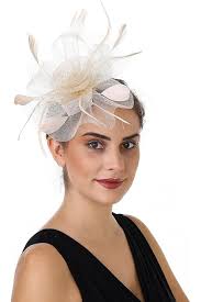 Amazon.com: DRESHOW Sombreros de tocado para mujer, sombrero de fiesta de  té, sombrero vintage para píldoras, diadema para cóctel, 1 pieza flor de  pluma: beige : Ropa, Zapatos y Joyería