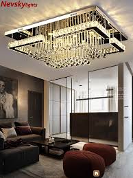 Ceiling height is important, flush & semi flush lights are great for lower ceilings, if you can almost touch your ceiling by stretching these are a good choice. Modern Crystal Ceiling Lights Living Room Luxury Silver Ceiling Light Bedroom Led Ceiling Lamps Dining Crystal Fixtures Kitchen Ceiling Lights Aliexpress