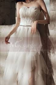 Maybe you would like to learn more about one of these? Robe Bustier Courte Pour Mariage Jupe Asymetrique En Tulle Ref M1296 Robes De Mariee