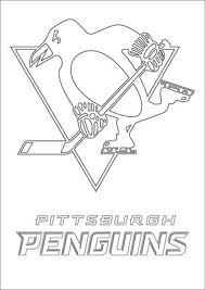 Pittsburgh Penguins Logo Coloring Page Pittsburgh Penguins Logo Sports Coloring Pages Penguins
