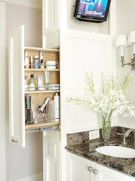 Other bathroom accessories such as pull out trash systems that are perfect for vanity cabinets. Bathroom Storage Ideas Solutions For Storing Bath Supplies Better Homes Gardens