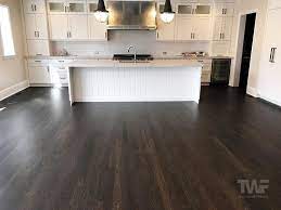 Antique white oak with minwax special walnut and lenmar oil based poly in satin. Thinking Of Staining Your Hardwood Floors A Dark Color