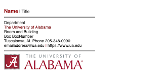 Download the college graduate cover letter template (compatible with google docs and word online) or see below for more examples. Email Signatures Strategic Communications The University Of Alabama