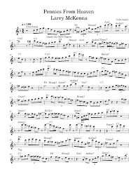 Pennies From Heaven (Remastered) – Louis Prima Pennies from Heaven - Larry  McKenna Sheet Music with Chords for Saxophone tenor (Solo) | MuseScore.com