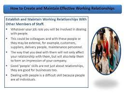 How To Maintain Effective Working Relationships - Ppt Download