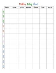 Free Printable Healthy Eating Chart For Kids In 2019 Food