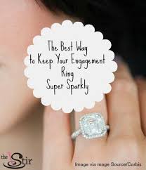 Cleaning Your Engagement Ring Is Probably The Furthest Thing From Your Mind When You First Cleaning Diamond Rings Clean Wedding Rings Engagement Ring Cleaning