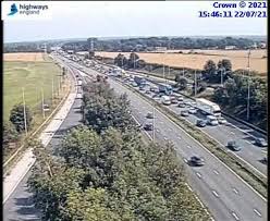 Gardaí and emergency services are currently at the scene of a traffic collision on the m6 motorway outside of athenry. Delays Of 40 Minutes On M6 After Crash Involving Car And Van Warrington Guardian