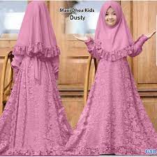 Bagaimana baju brokat untuk wanita muslimah? Gamis Anak Brokat Busana Muslim Anak Hijab Dhea Kids Allsize Utk Sekitar Usia Umur 7 9 Tahun Shopee Indonesia