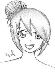 Have fun drawing your anime girl. Beginner Anime Cute Drawings Easy